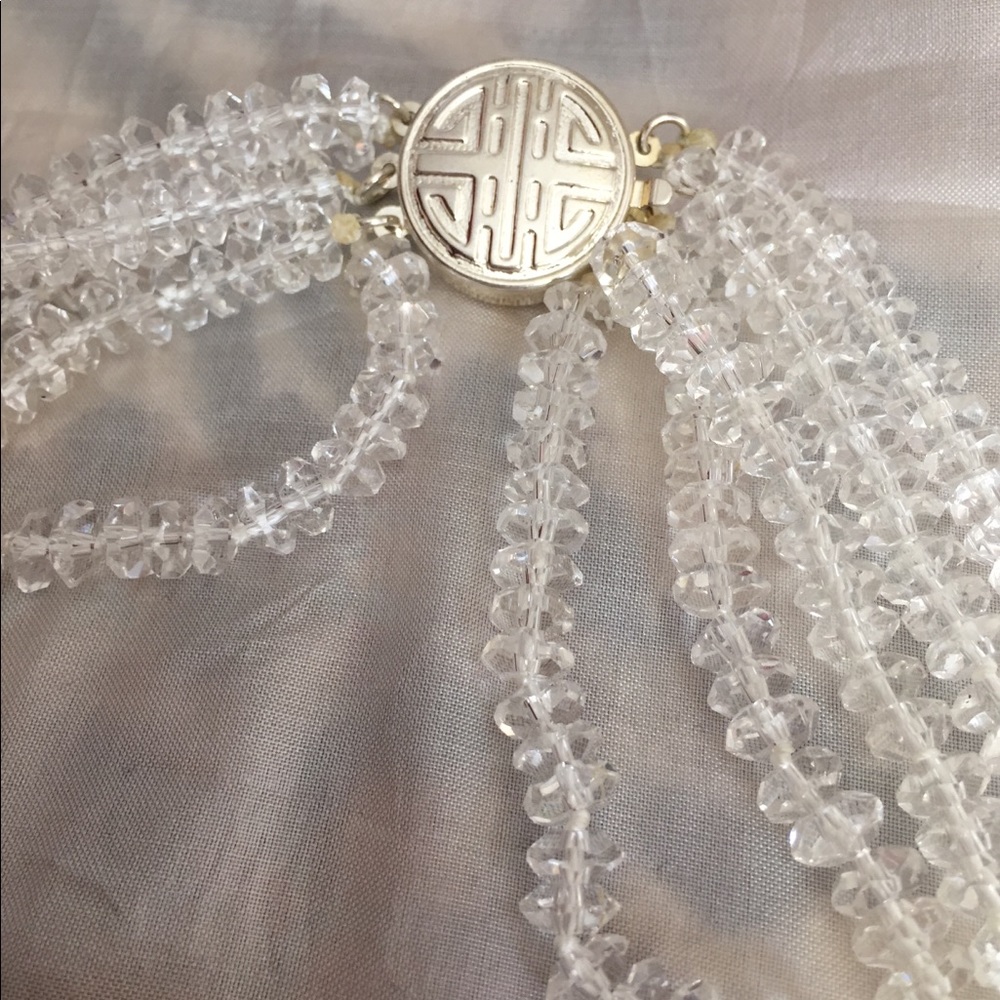 Quartz bead necklace